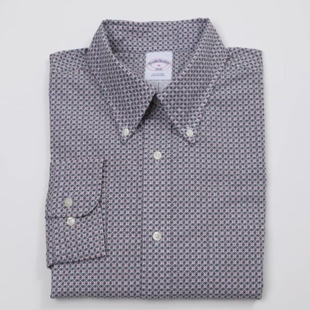 BROOKS BROTHER The Friday Shirt Men's Long Sleeve Button Down Shirt Sz M (Bx 14)